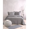 Σετ Κουβερλί Υπέρδιπλο 3 Τεμαχίων Rythmos Allure Γκρι 220x240