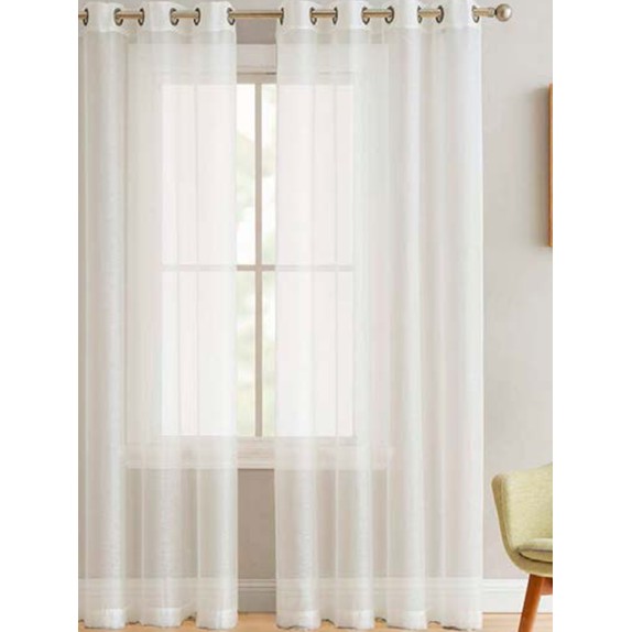 Κουρτίνα Με Τρουκς Palamaiki 140x260 BELE WHITE