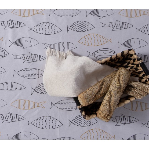 Αλέκιαστο Τραπεζομάντηλο Nef-Nef Fish Style...