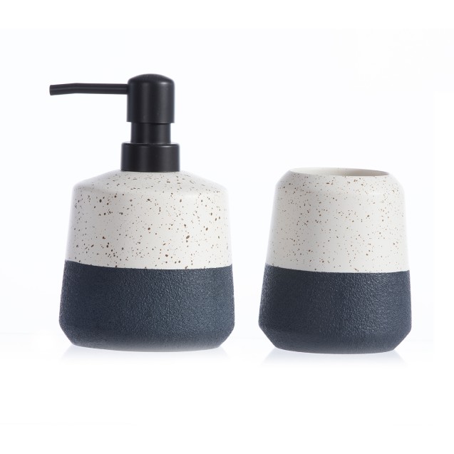 Δοχείο Κρεμοσάπουνου Nef-Nef Natali White/Black