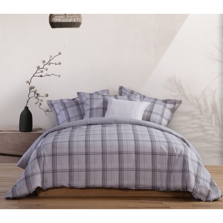 Σετ Παπλωματοθήκη Υπέρδιπλη Nef-Nef Caldor 240x230 Grey