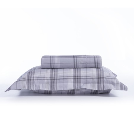 Σετ Παπλωματοθήκη Υπέρδιπλη Nef-Nef Caldor 240x230 Grey