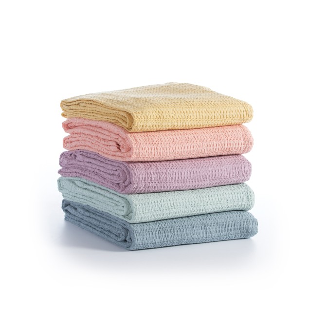 Κουβέρτα Πικέ Nef-Nef Μονή Cool Salmon 160x240