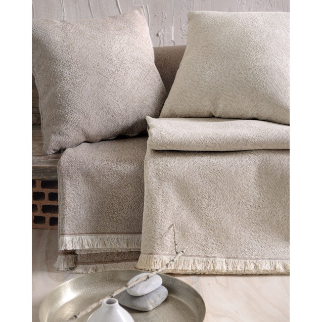 Μαξιλαροθήκη Διακόσμησης Rythmos Cadence Μπεζ...