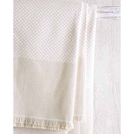 Μαξιλαροθήκη Διακόσμησης Rythmos Ombre Εκρου 40x40