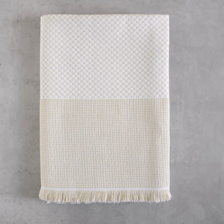 Μαξιλαροθήκη Διακόσμησης Rythmos Ombre Εκρου 40x40