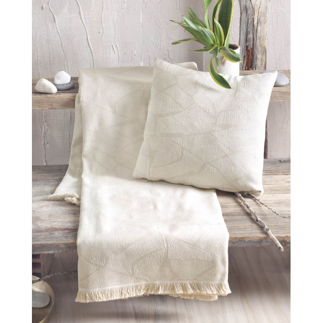 Μαξιλαροθήκη Διακόσμησης Rythmos Casa Μπεζ 40x40