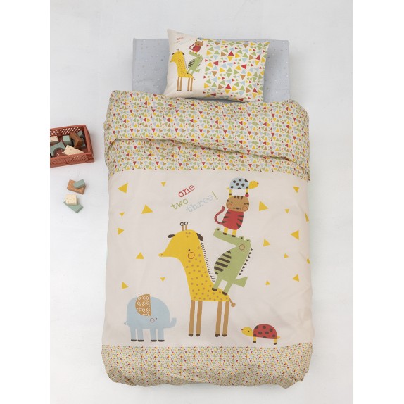 Σετ Σεντόνια Κούνιας Palamaiki Happy Baby 120x160 HB0611