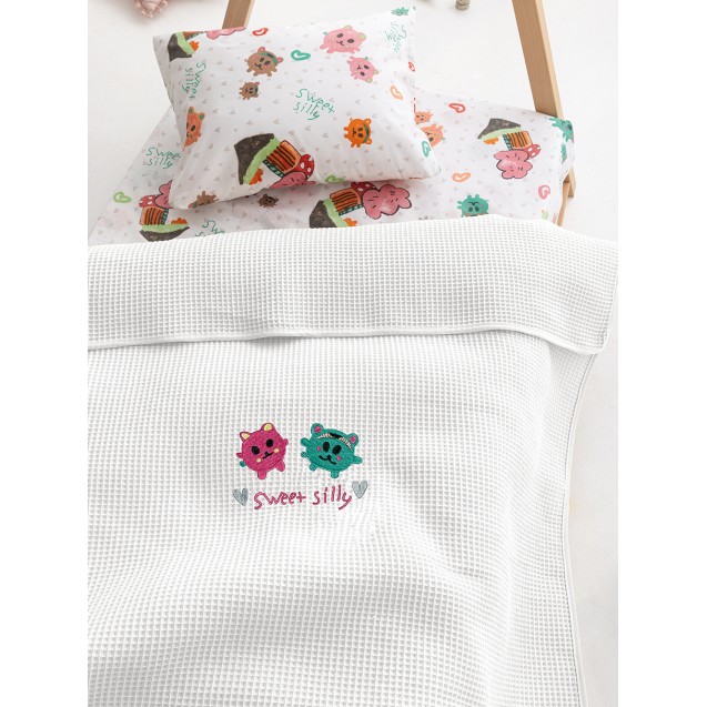 Κουβέρτα Πικέ Αγκαλιάς Palamaiki Baby Blankets...