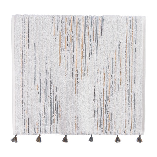 Πετσέτα Προσώπου Nef-Nef Halfway 50x90 Ecru/Green