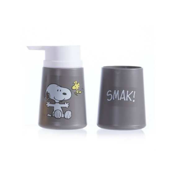 Σετ Δοχείο Κρεμοσάπουνου & Ποτήρι Μπάνιου Nef-Nef Snoopy...