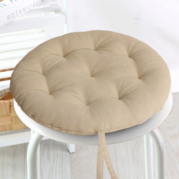 Μαξιλάρι Καρέκλας Melinen Mad Beige Φ 40