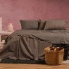 Σετ Σεντόνια King Size 4 Τεμαχίων Melinen Blaze Brown 260x270