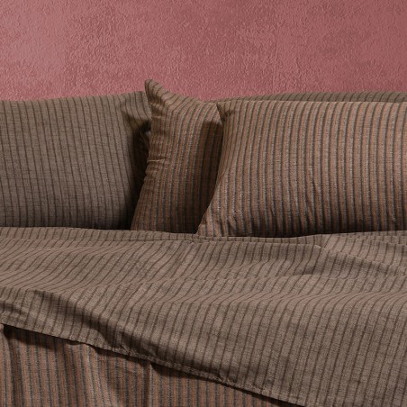 Σετ Σεντόνια King Size 4 Τεμαχίων Melinen Blaze Brown 260x270