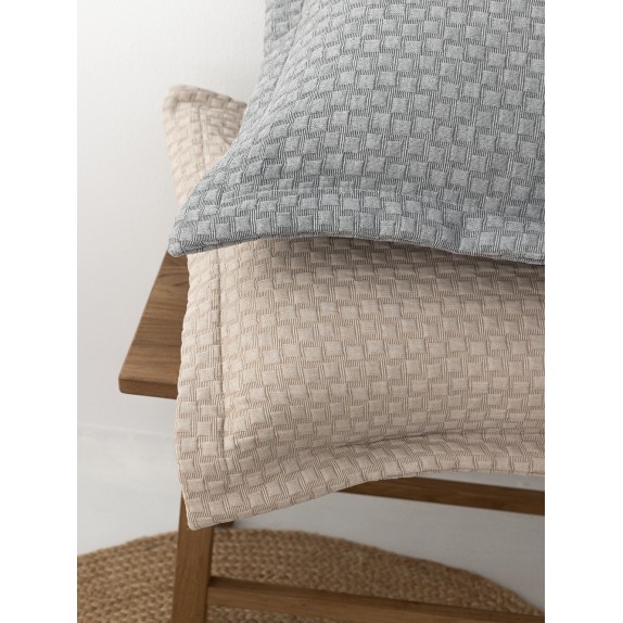 Κουβέρτα Matelasse Palamaiki 170x260 Daphne Beige