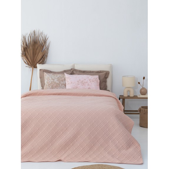 Κουβερλί Υπέρδιπλο Palamaiki 220x240 Pitha Blush