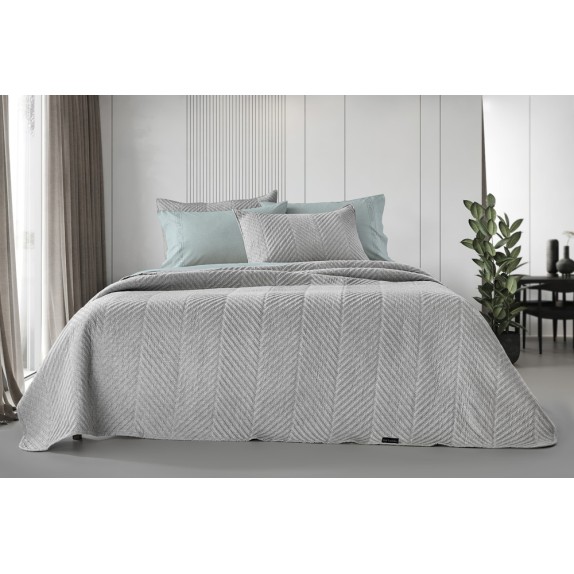 Σετ Κουβερλί King Size 2 Τεμαχίων Guy Laroche Bone Grey...