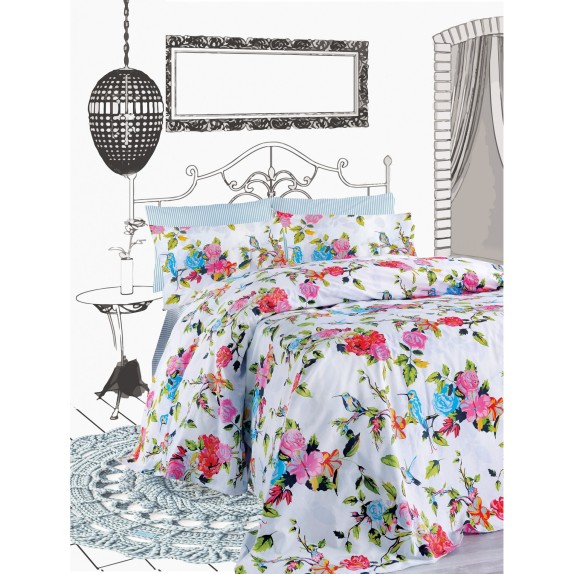 Σετ Σεντόνια Υπέρδιπλα 4 Τεμαχίων Makis Tselios Primavera...