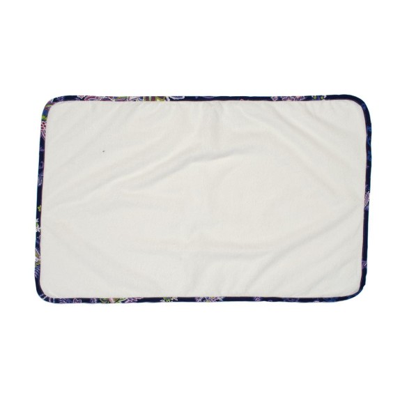 Σελτεδάκι Αδιάβροχο Dimcol 158 Floral 50X80 Λευκό/Μπλε