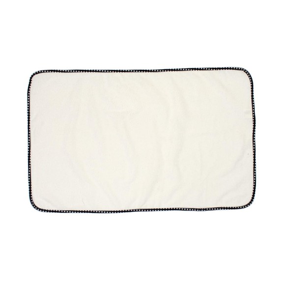 Σελτεδάκι Αδιάβροχο Dimcol 132 Πουά 50X80 Λευκό/Μαύρο