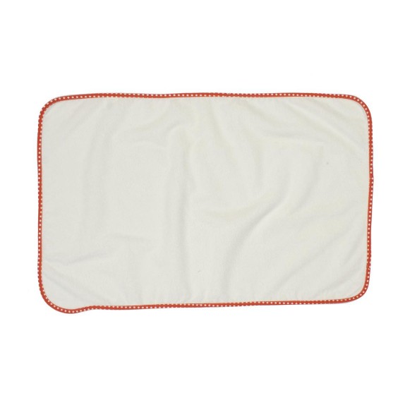 Σελτεδάκι Αδιάβροχο Dimcol 134 Πουά 50X80 Λευκό/Πορτοκαλί