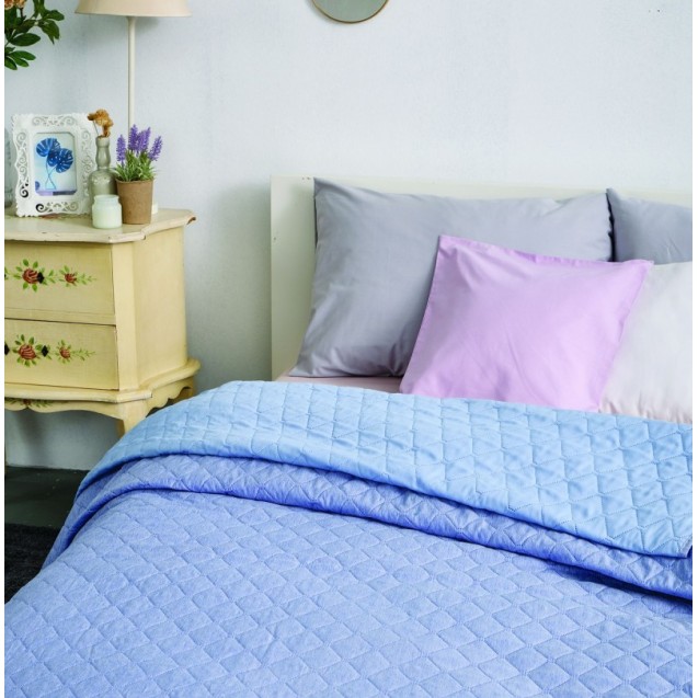 Κουβερλί Υπέρδιπλο Sb Home Molly Blue 220x240
