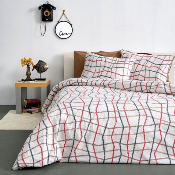 Σετ Σεντονια Υπερδιπλα Sb home 240x265 - Linear Taupe