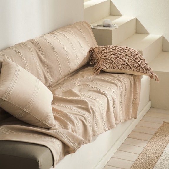 Ριχτάρι Τριθέσιου Gofis Home Rathma Wet Sand Beige 375...