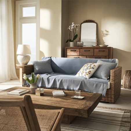 Ριχτάρι Πολυθρόνας Gofis Home Seilah Ocean Blue 515 180x180