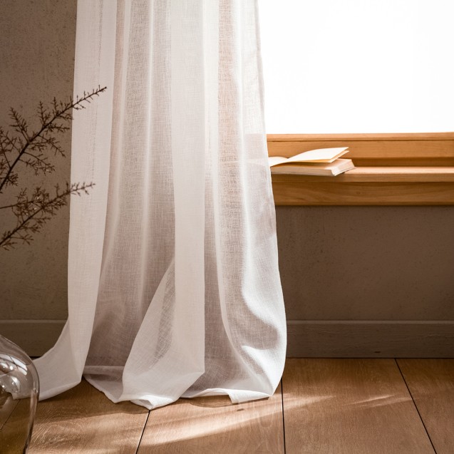 Κουρτίνα με σιρίτι Gofis Home Combe Offwhite...