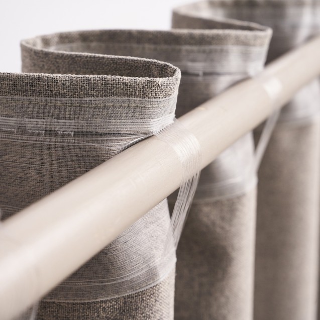 Κουρτίνα με σιρίτι Gofis Home Combe Beige...