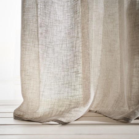 Κουρτίνα με τρουκς Gofis Home Combe Willow Beige 502 140x280