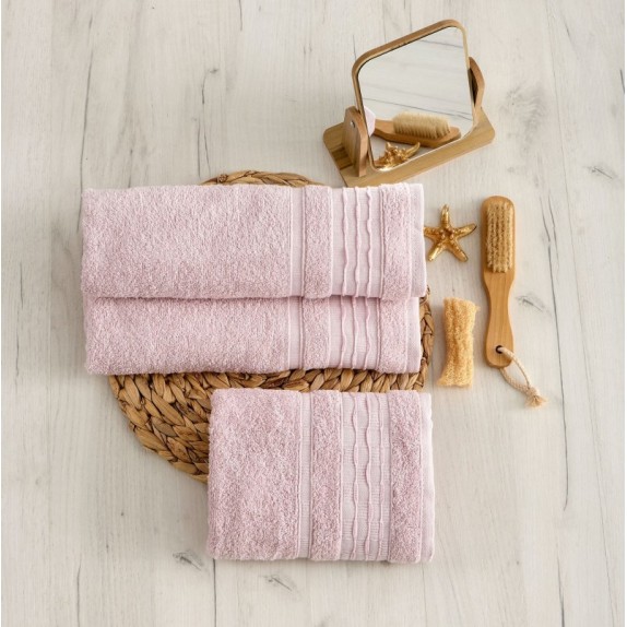 Σετ Πετσέτες 3 Τεμαχίων Sb Home Evelyn Dusty