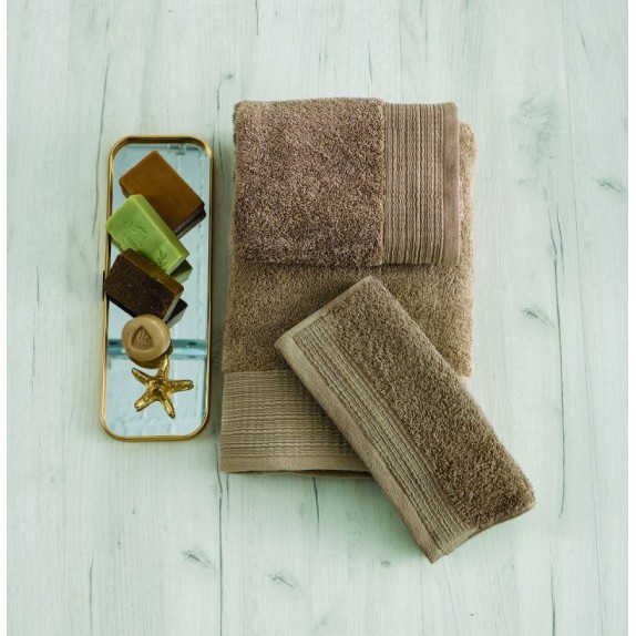 Πετσέτα Χεριών Sb Home Calvin Moka 30x50