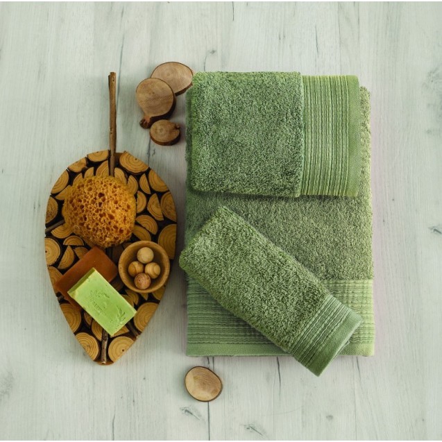 Πετσέτα Χεριών Sb Home Calvin Olive 30x50