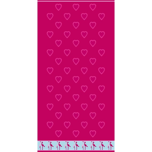 Πετσέτα Θαλάσσης Βελουτέ Ζακάρ Dimcol 227 87x165