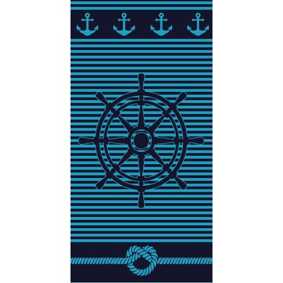 Πετσέτα Θαλάσσης Βελουτέ Ζακάρ Dimcol 228 87x165