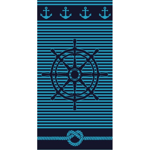 Πετσέτα Θαλάσσης Βελουτέ Ζακάρ Dimcol 228 87x165