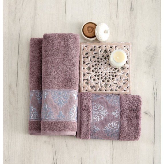 Πετσέτα Προσώπου Sb Home Marley Violet 50x90
