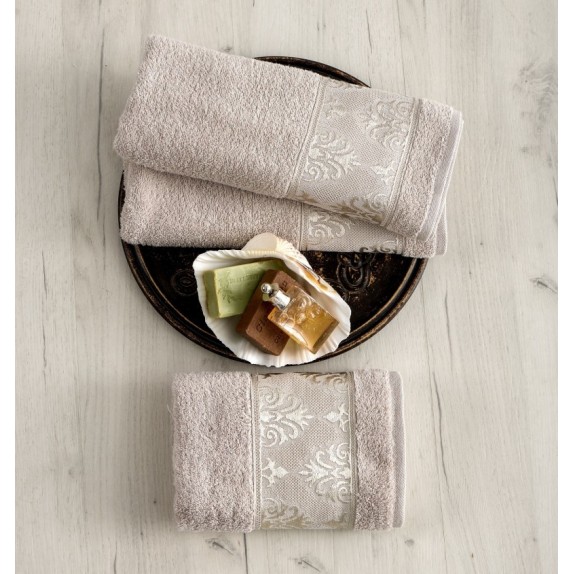 Πετσέτα Μπάνιου Sb Home Marley Beige 70x140