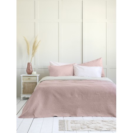 Κουβερλί Μονό Nima 160x240 - Natara Light Beige / Rose Pink