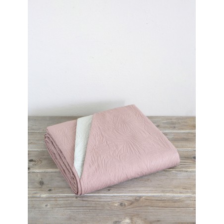 Κουβερλί King Size Nima 240x260 - Natara Light Beige / Rose Pink