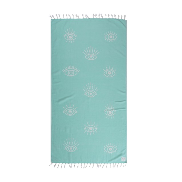 Πετσέτα Θαλάσσης Nef-Nef Eyes On Me 90x170 Aqua