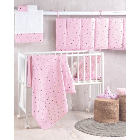 Σεντόνι Λίκνου Rythmos Blaze Ροζ 80x110