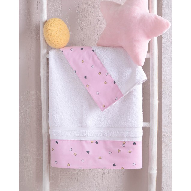 Σεντόνι Λίκνου Rythmos Blaze Ροζ 80x110