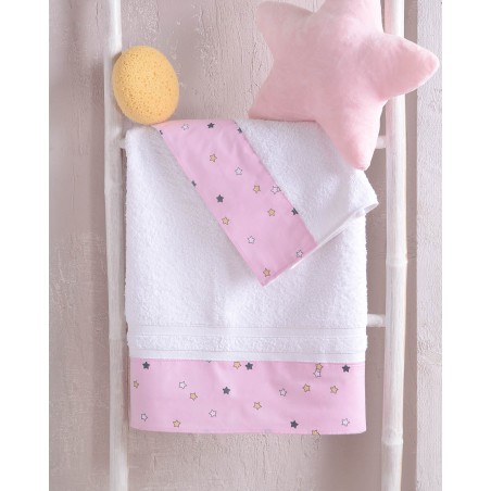 Σεντόνι Λίκνου Rythmos Blaze Ροζ 80x110