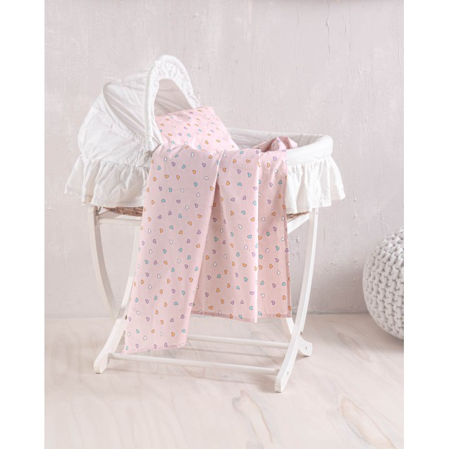 Σεντόνι Λίκνου Rythmos Tiny Heart Σομον 80x110