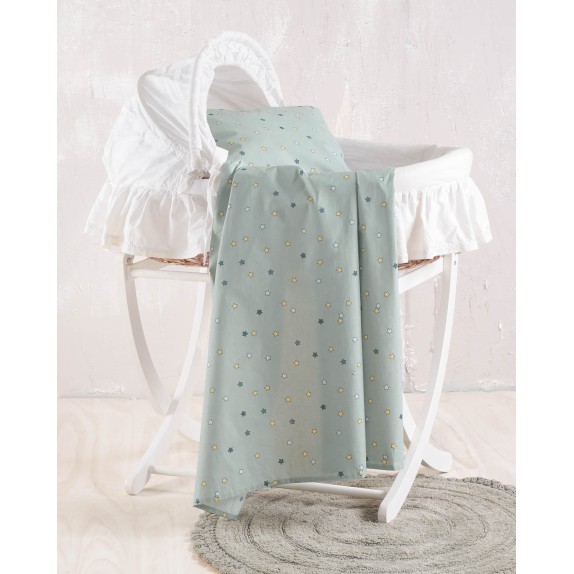 Σεντόνι Λίκνου Rythmos Blaze Πρασινο 80x110