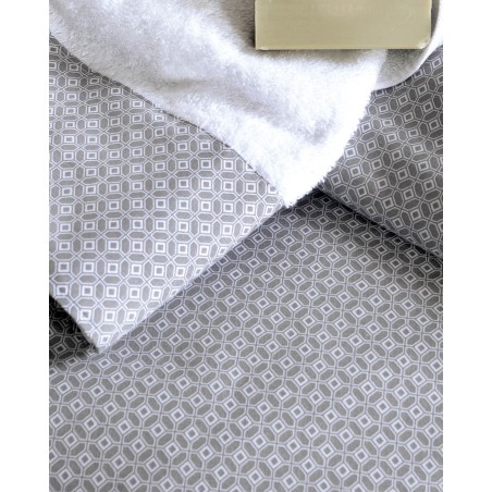 Σετ Σεντόνια King Size 4 Τεμαχίων Rythmos Sinclair Γκρι 260x280