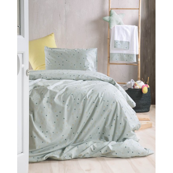 Σετ Σεντόνια Ημίδιπλα με Λάστιχο 3 Τεμαχίων Rythmos Blaze...